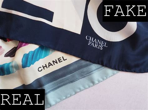 fake chanel scarf vs real